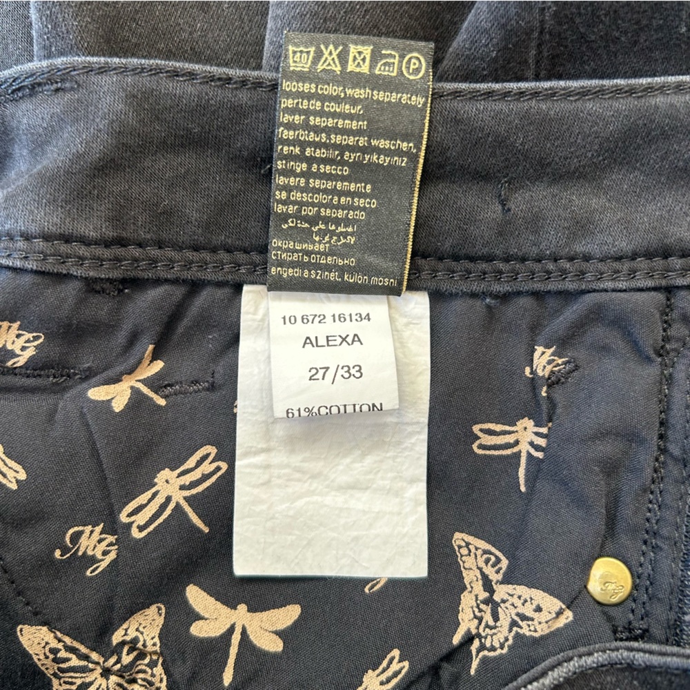 Mavi Gold Alexa Mid Rise Skinny Black Jean NWT 27 Stretch - Picture 7 of 11